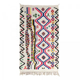 Tapis Berbère Rectangulaire 130x210 en Coton Multicolore
