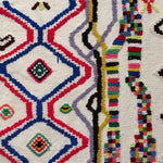 Tapis Berbère Rectangulaire 130x210 en Coton Multicolore