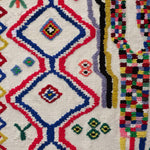 Tapis Berbère Rectangulaire 130x210 en Coton Multicolore