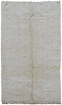 Tapis Berbère authentique laine marocain beige OUARAIN