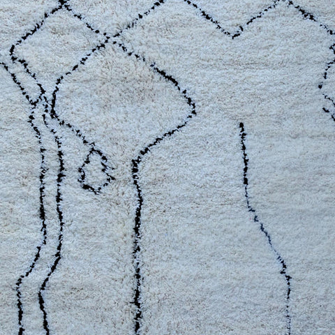 Tapis Berbère en Laine Crème 240x365 cm : Élégance et Confort