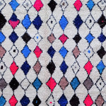 Tapis Berbère en laine noué main multicolore AZILAL