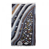 Tapis berbère gris en laine 150x280