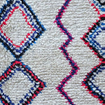 Tapis Berbère multicolore en laine noué main AZILAL