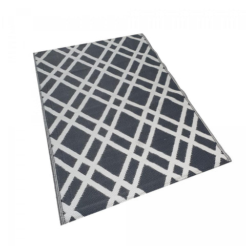 Le tapis berbère 120x180 Kilim Noir : Polypropylène Rectangulaire