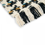 Tapis bicolore noir et blanc kilim en laine Azo Free ATELIER