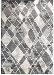 Tapis de salon gris motif Graphique LOSGRI