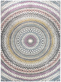 Tapis de Salon motif rond multicolore MOSAIC