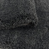 Tapis Shaggy Noir uni ultra moelleux SHAGGYFLU