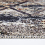 Tapis Design scandinave gris beige en coton JOINTA