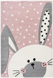 Tapis de Chambre pour bébé rose Lapin LAPINOU