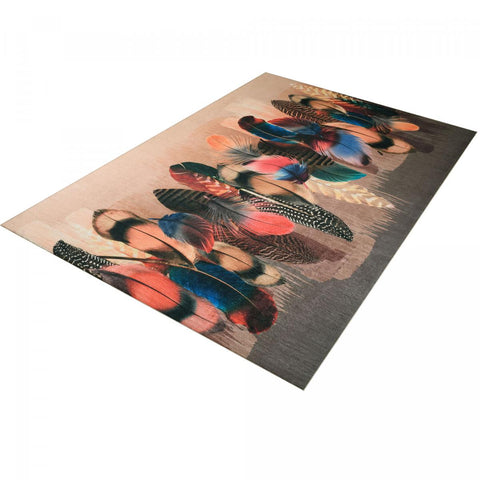 Kilim Multicolore : Tapis Rectangulaire en Polyester pour Salon