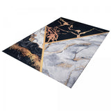 Tapis Design effet marbré en polyester IMPNUM