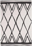 Tapis d'Extérieur style berbère blanc noir ARIBIA
