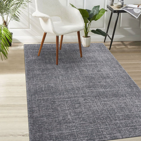 Tapis Gris pour salon chambre en acrylique MARACHI