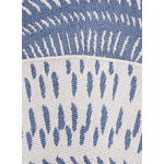 Tapis kilim rond bleu 160x160