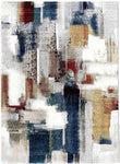 Tapis motif Abstrait multicolore de salon LOJOY