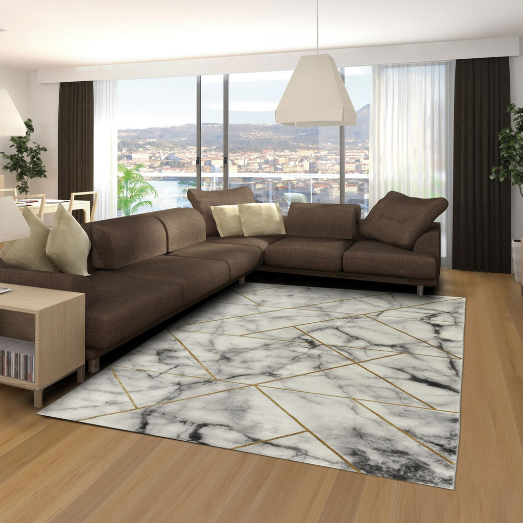 Tapis gris et noir courbe pour salon moderne rectangle Foligno Tapis gris et noir courbe pour salon moderne rectangle Foligno