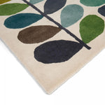 Tapis Floral Vert en laine tufté main Orla Kiely MULTI STEM