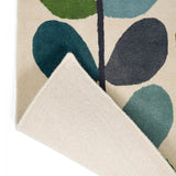 Tapis Floral Vert en laine tufté main Orla Kiely MULTI STEM