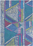 Tapis Multicolore Indien en laine motif abstrait PALAIS
