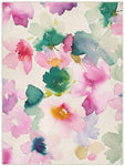 Tapis Floral Multicolore pour Salon en polyamide SANNA