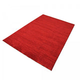 Tapis Rouge Uni pour salon chambre UNIA