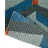 Tapis en laine Brink&Campman en couleur Bleu