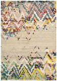 Tapis en Laine tissé main design abstrait Multicolore ANAPURNA