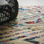 Tapis Multicolore motifs géométriques en laine luxe SUMMIT
