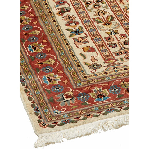 Tapis d'Orient Pakistanais Beige en laine de kork PRESTIGE