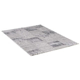 Tapis style patchwork gris KHY SILICA