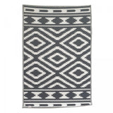 Tapis Kilim Noir en Polypropylène 120x180