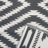 Tapis Kilim Noir en Polypropylène 120x180