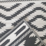 Tapis Kilim Noir en Polypropylène 120x180