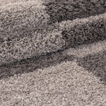 Tapis Marron Shaggy motif graphique SHAGGYGA