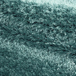 Tapis Shaggy Bleu turquoise en polyester OEKO TEX