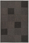 Tapis d'Extérieur intérieur gris foncé kilim graphique SUNSAU