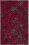 Tapis de Chambre Rouge en polyester Design TEREMIDE