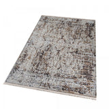 Tapis Salon Marron 160x225 en Polyester