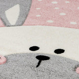 Tapis de Chambre pour bébé rose Lapin LAPINOU