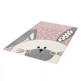 Tapis de Chambre pour bébé rose Lapin LAPINOU