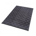 Tapis gris en polyester 120x160