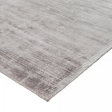 Tapis Rectangulaire 120x170 en Viscose Argent - Tapis Salon