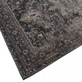 Tapis rectangulaire 120x170, bleu et noir : une touche d'élégance