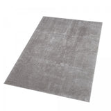 Tapis Rectangulaire 120x170 Gris en Polyester : Tapis Salon