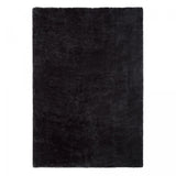 Tapis Rectangulaire 200x300 en Laine Shaggy Noir