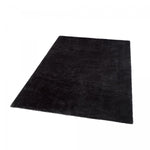 Tapis Rectangulaire 200x300 en Laine Shaggy Noir