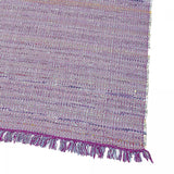 Tapis Rectangulaire 120x170 en Coton Kilim Violet