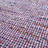 Tapis Rectangulaire 120x170 en Coton Kilim Violet